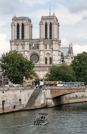 Die Notre-Dame-kasteel in Parys.